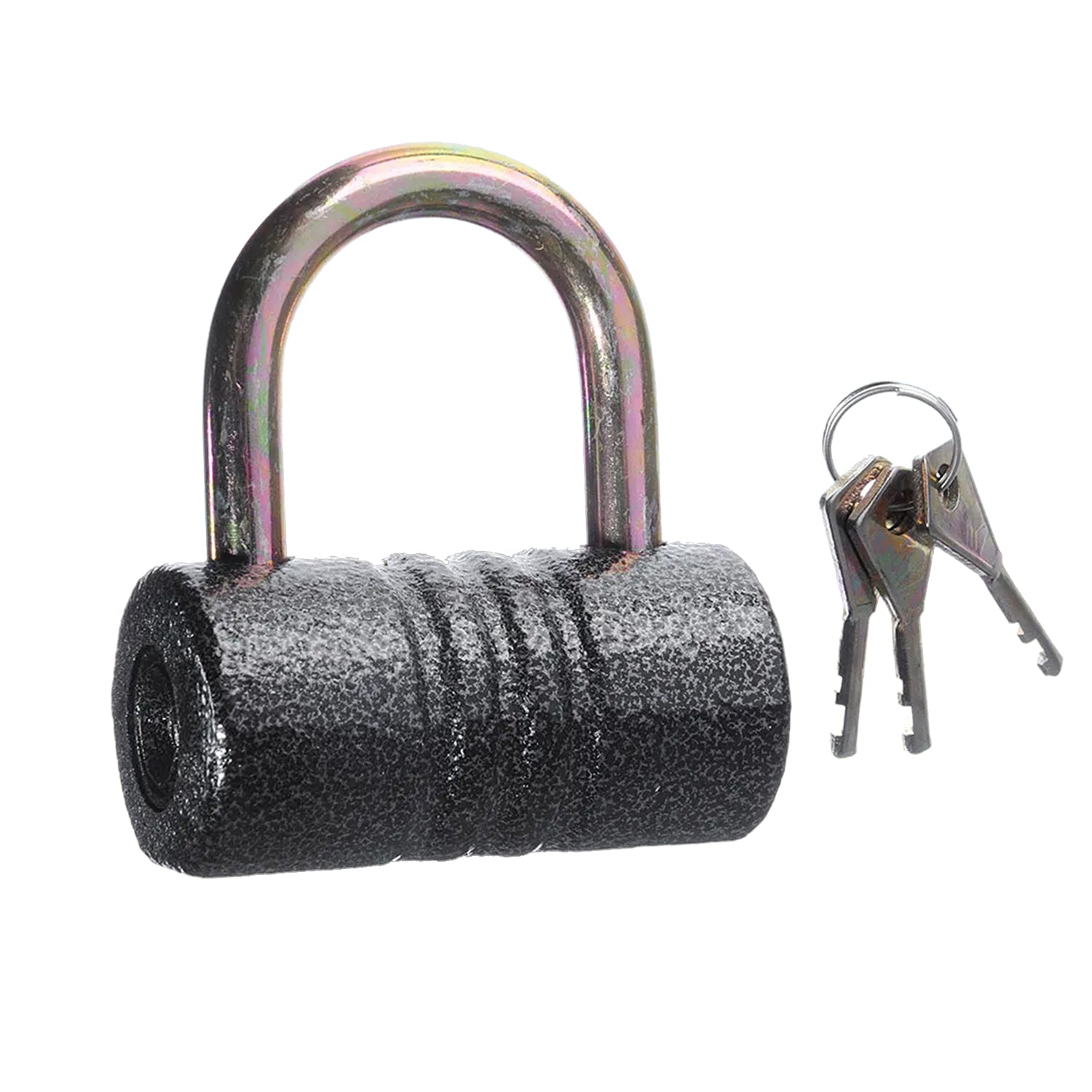 Heavy-Duty Iron Padlock – 82mm Black Spray Lock with Brass Core & 5 Keys, Waterproof & Anti-Theft Heavy-Duty Iron Padlock – 82mm Black Spray Lock with Brass Core & 5 Keys, Waterproof & Anti-Theft